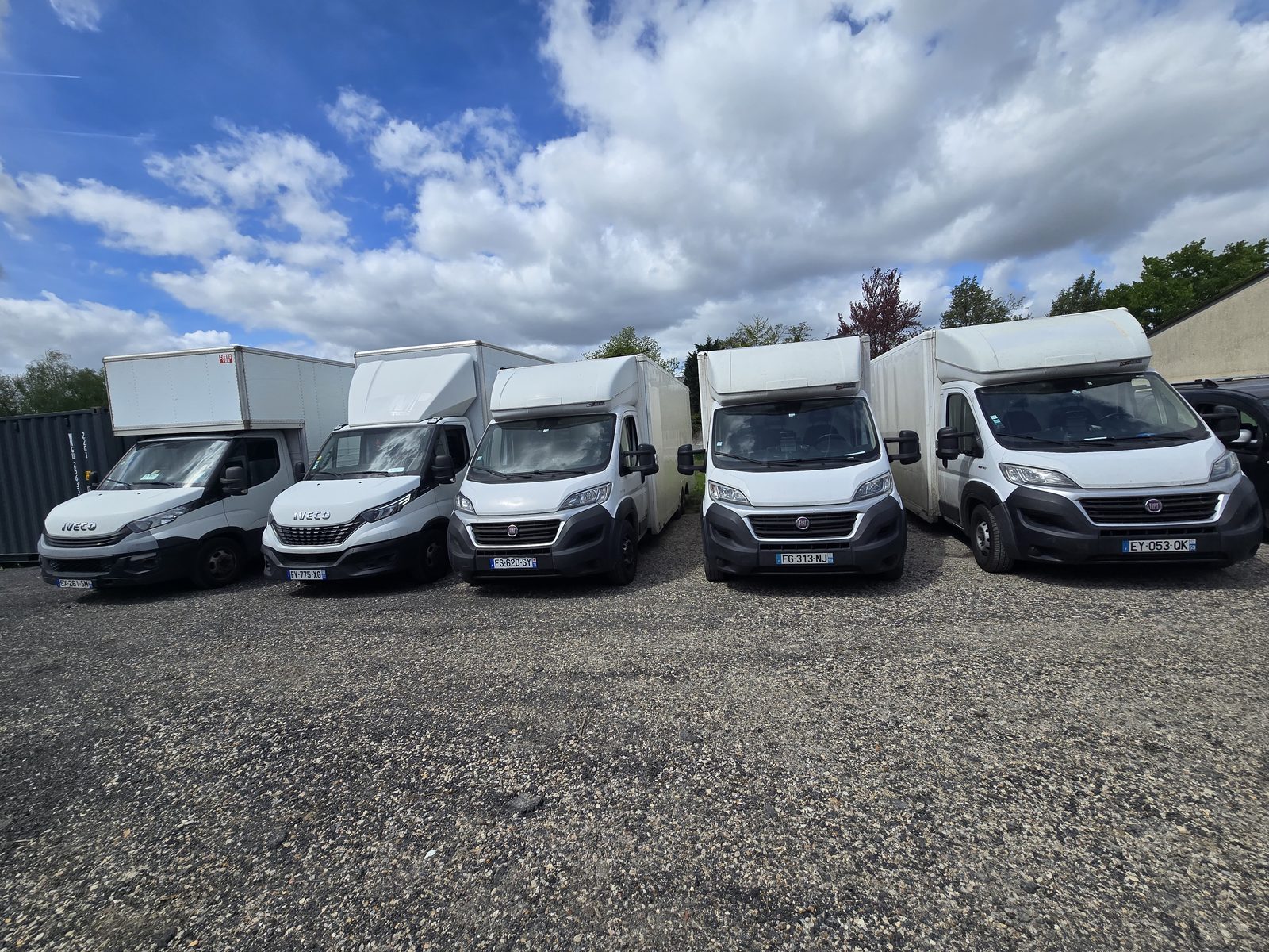Flotte de camions AZ Mobilité, anciennement New Dem Déménagement
